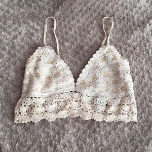 Billabong lace crop camisole